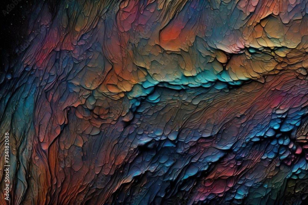 Painting texture close-up with metallic colors background or wallpaper Painting texture close-up with metallic colors background or wallpaper