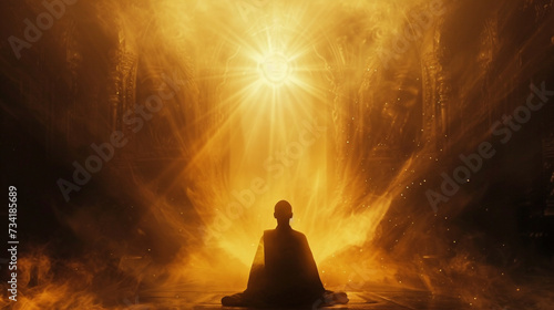 Incorporate elements of holy aura in an environment of paradoxical light and darkness