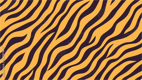 Zebra vector background. Seamless pattern vector illustration. Tiger Animal Skins Seamless Pattern. Seamless zebra pattern. Vector seamless pattern. Seamless pattern with tiger stripes. © Yuri