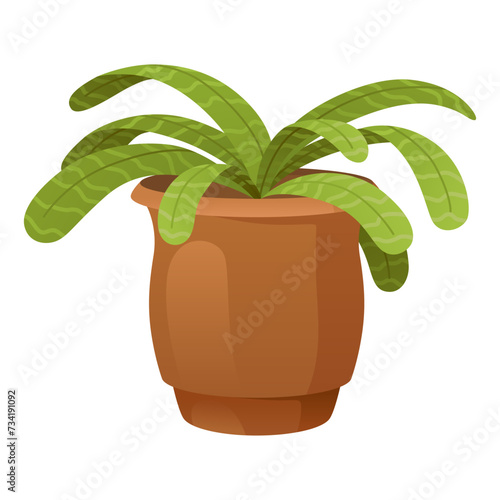 Withered wilted plant in pot. Foliage houseplant with dead dry leaves, sick ill leaf. Damaged dying spathiphyllum, faded flowers with disease. Flat vector illustration isolated on white background