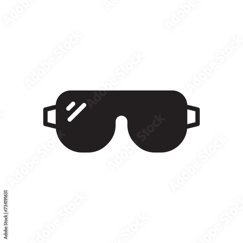 Eyeglasses icon. Engineer glasses flat sign design. Builder glasses symbol pictogram. UX UI icon