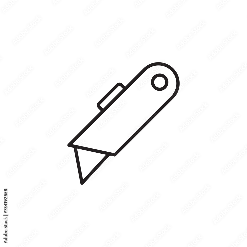 Cutter vector icon. Cutter flat sign design. Cutter knife symbol pictogram. UX UI icon Cutter vector icon. Cutter flat sign design. Cutter knife symbol pictogram. UX UI icon