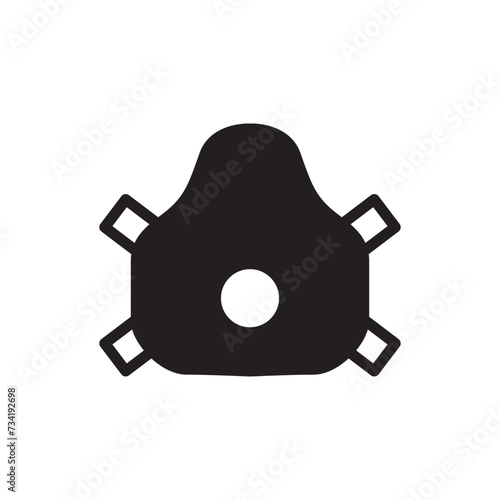 Dust mask icon. Breath mask vector icon. Construction mask flat sign design. Engineer mask symbol pictogram. UX UI icon