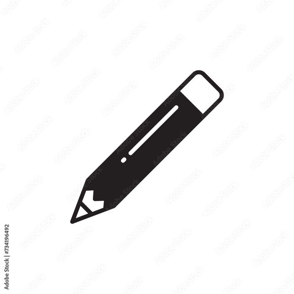 Pencil vector icon. Pencil for drawing flat sign design. Pencil symbol pictogram. UX UI icon Pencil vector icon. Pencil for drawing flat sign design. Pencil symbol pictogram. UX UI icon