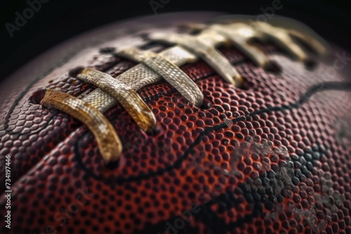 close up American Football