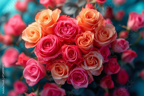 Joyful Love  Roses in Formation