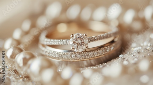 Beautiful wedding rings for a wedding or engagement.