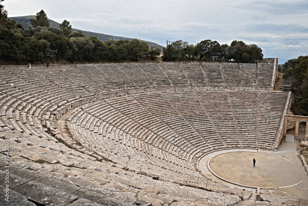 Ancient amphitheater in Epidavros