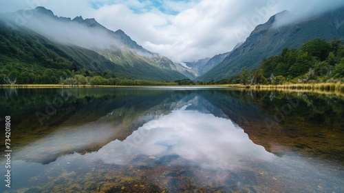 lake in the mountains New Zealand landscape Nature © Nabeel