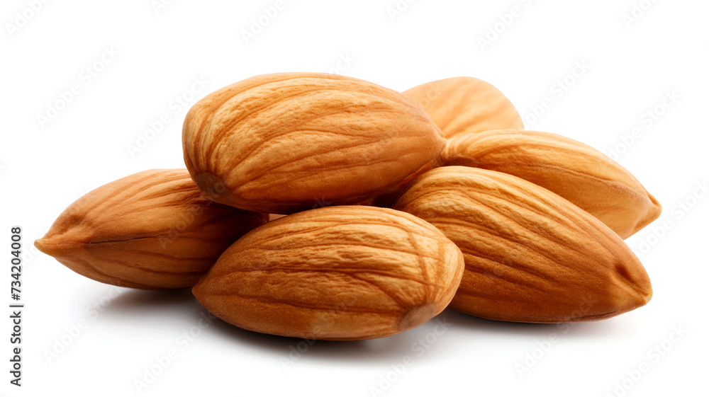 Close-up of almonds representing health, nutrition, nuts and wholesome food Close-up of almonds representing health, nutrition, nuts and wholesome food