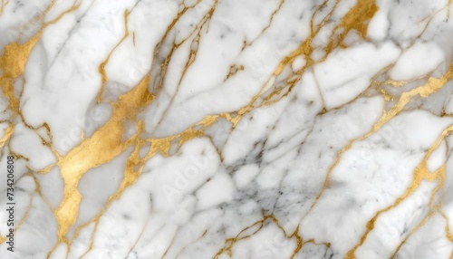 Polished white and gold marble texture
