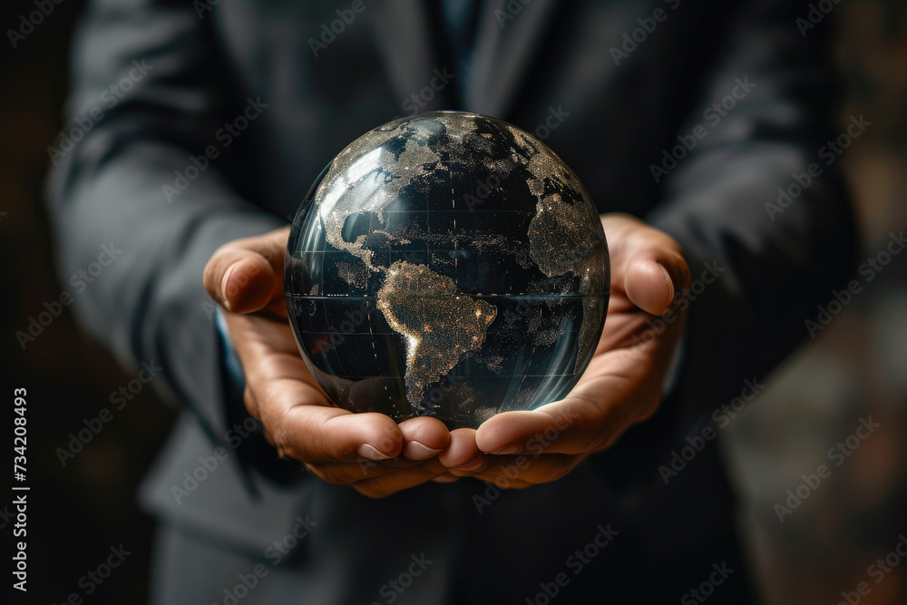 Corporate Expansion: Worldly Businessman Corporate Expansion: Worldly Businessman