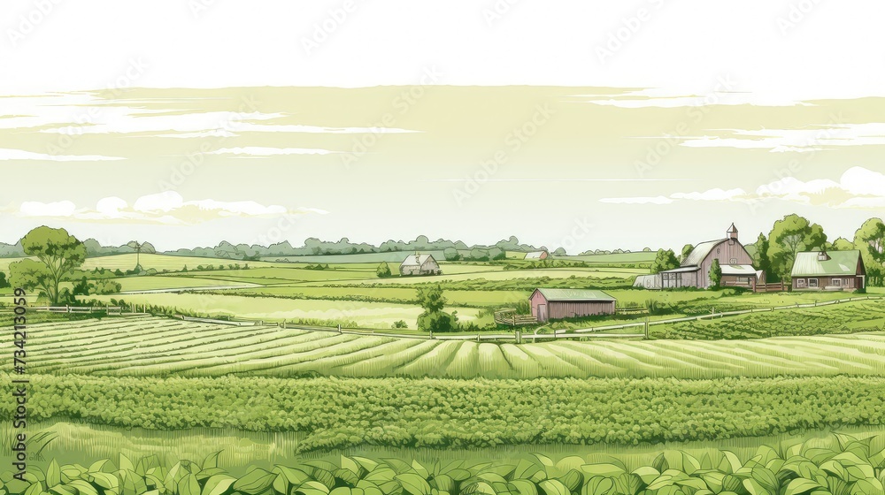 rural farm line drawing rural farm line drawing
