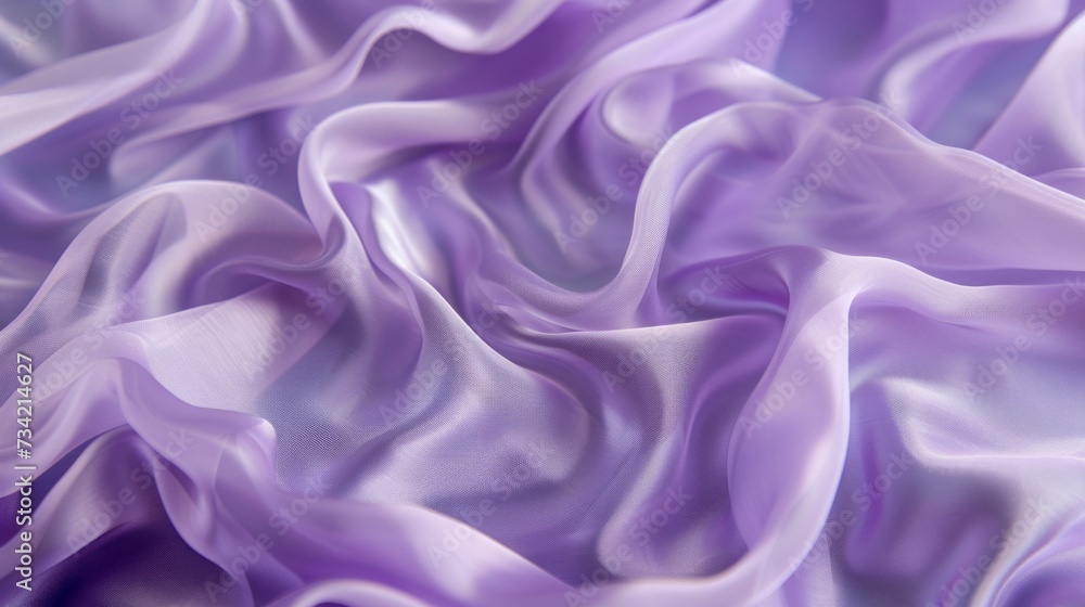 Floating Lilac Fabric Illustration Generative AI Floating Lilac Fabric Illustration Generative AI
