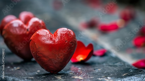 Hearts of Love Illustration Generative AI