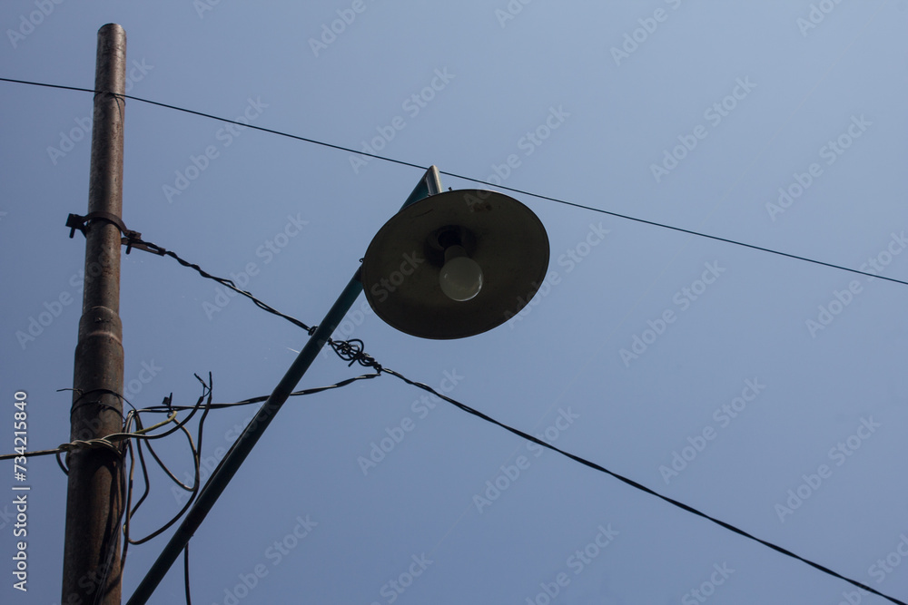 Obraz premium street lighting bulbs