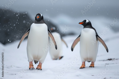 Penguins  Promenade  A Winter Wonderland Scene