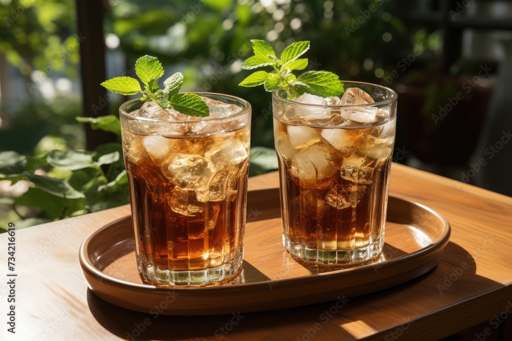 Coffee coffee with caramel touch in a cozy atmosphere., generative IA Coffee coffee with caramel touch in a cozy atmosphere., generative IA
