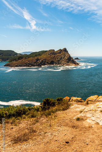 Paisaje en Islas Cíes, Galicia.