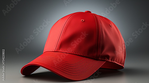 3d rendered photo of red hat made with generative AI
