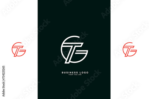 GT, TG, G, T, Abstract Letters Logo Monogram