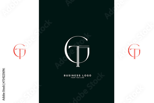 GT, TG, G, T, Abstract Letters Logo Monogram