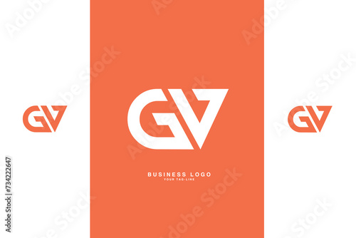 GVV, VG, G, V, Abstract Letters Logo Monogram