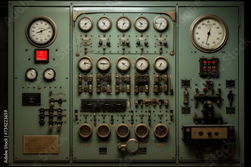 Control panel with static energy meters and circuit-breakers