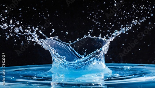splash of water in a circle