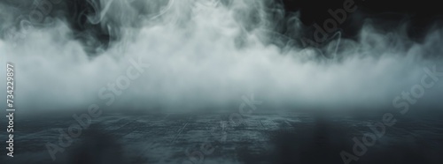 Smoke black ground fog cloud floor mist background steam dust dark white horror overlay. Ground smoke haze night black water atmosphere 3d magic spooky smog texture isolated transparent effect circle photo