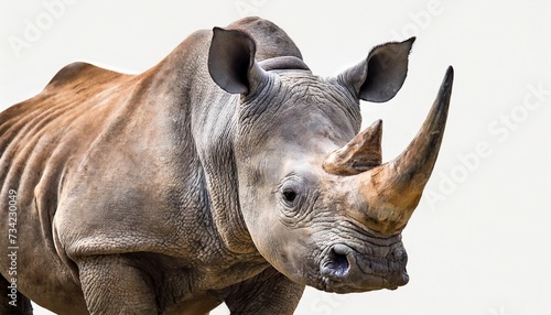 rhino isolated on white background