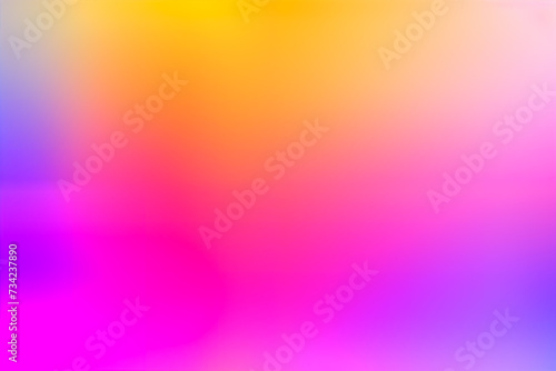 Soft gradient background with smooth blurred neon pink  purple   orange  yellow colors. Vivid colourful spring  summer backdrop for copy space text for web  mobile and social by Vita.