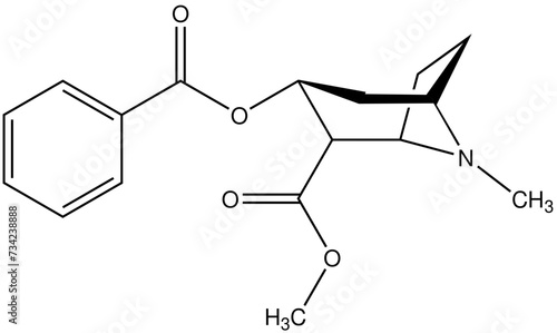 Kokain Cocain Strukturformel