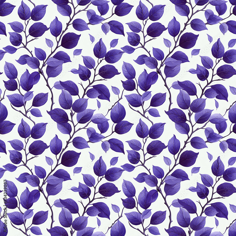 Purple leaves texture pattern. Floral background.Seamless pattern can be used for wallpaper, pattern background, surface textures Purple leaves texture pattern. Floral background.Seamless pattern can be used for wallpaper, pattern background, surface textures
