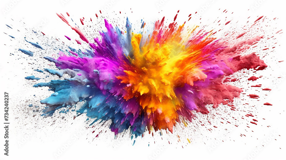 3d rendered photo of paint splash made with generative AI 3d rendered photo of paint splash made with generative AI
