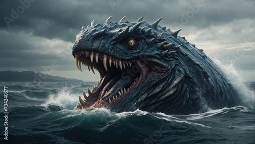 Giant sea monster, terrifying © RIDA BATOOL