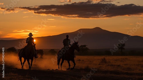 Experience the thrill of horseback safaris and mountain hikes with adventurous tourists