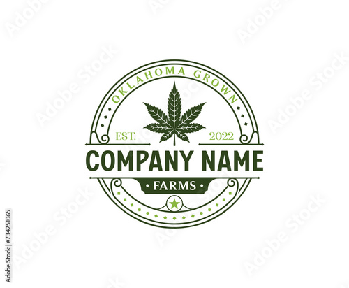 Marijuana label. Smoke weeds, cannabis joints, and hashish or weed-smoking devices. Marijuana seeds vector illustration set