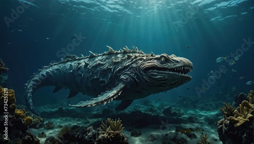 underwater sea monster