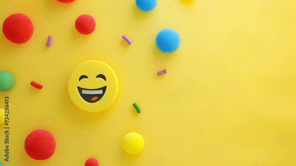 Fototapeta premium Background for April Fools' Day. April first. Copy space for design