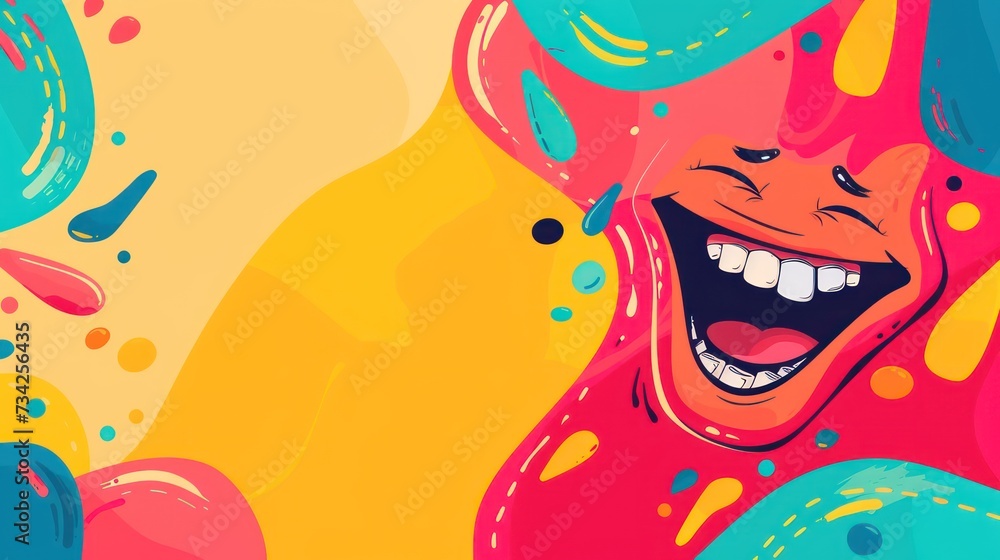 Obraz premium Background for April Fools' Day. April first. Copy space for design