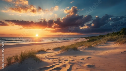 Sunset at the dune beach © LIFE LINE