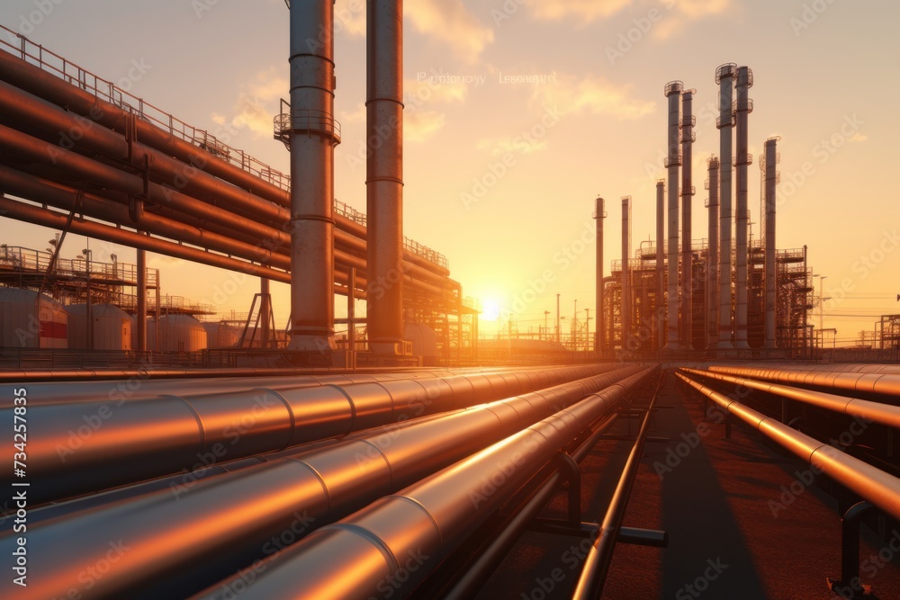 Oil delivering pipeline transport oil in far distances. Oil delivering pipeline transport oil in far distances.