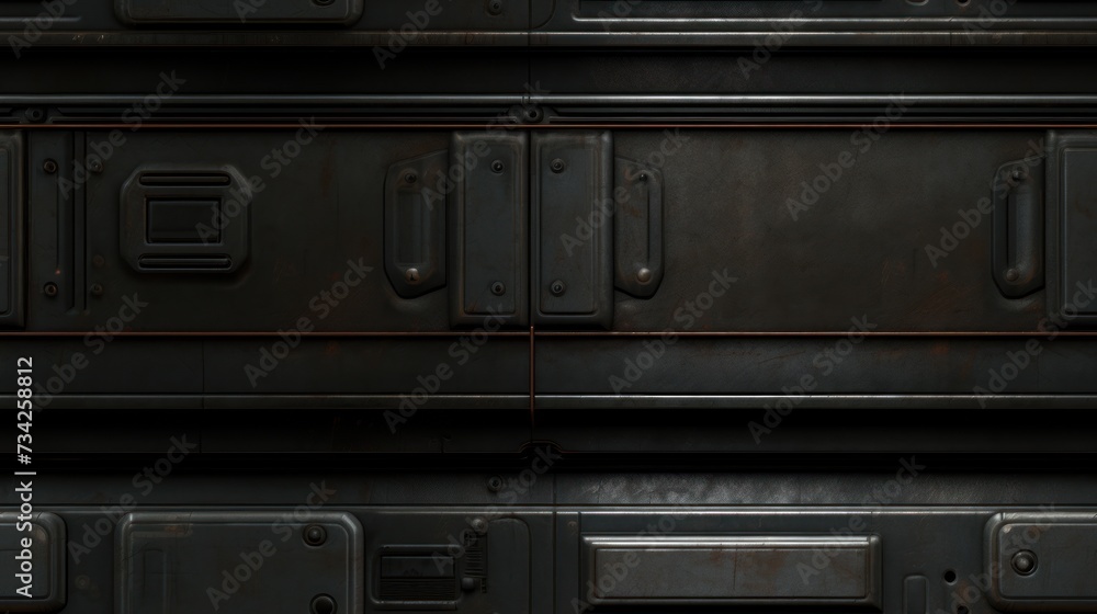 Fototapeta premium Abstract background with rusted metal texture lines and shapes.