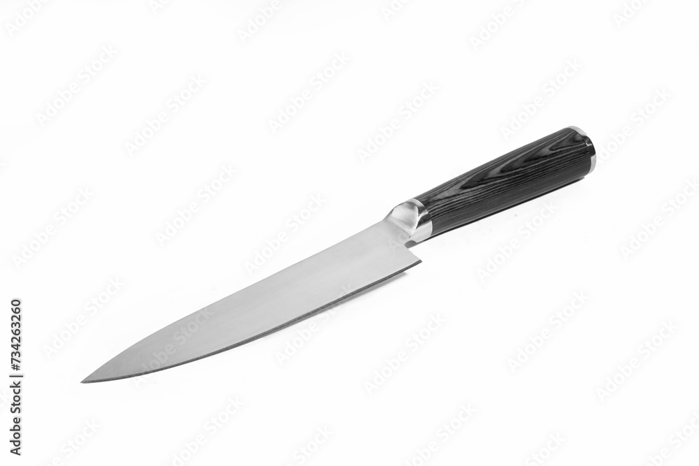 Fototapeta premium Kitchen knife isolated with clipping path 