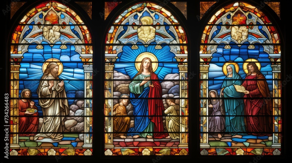 window catholic stained glass
