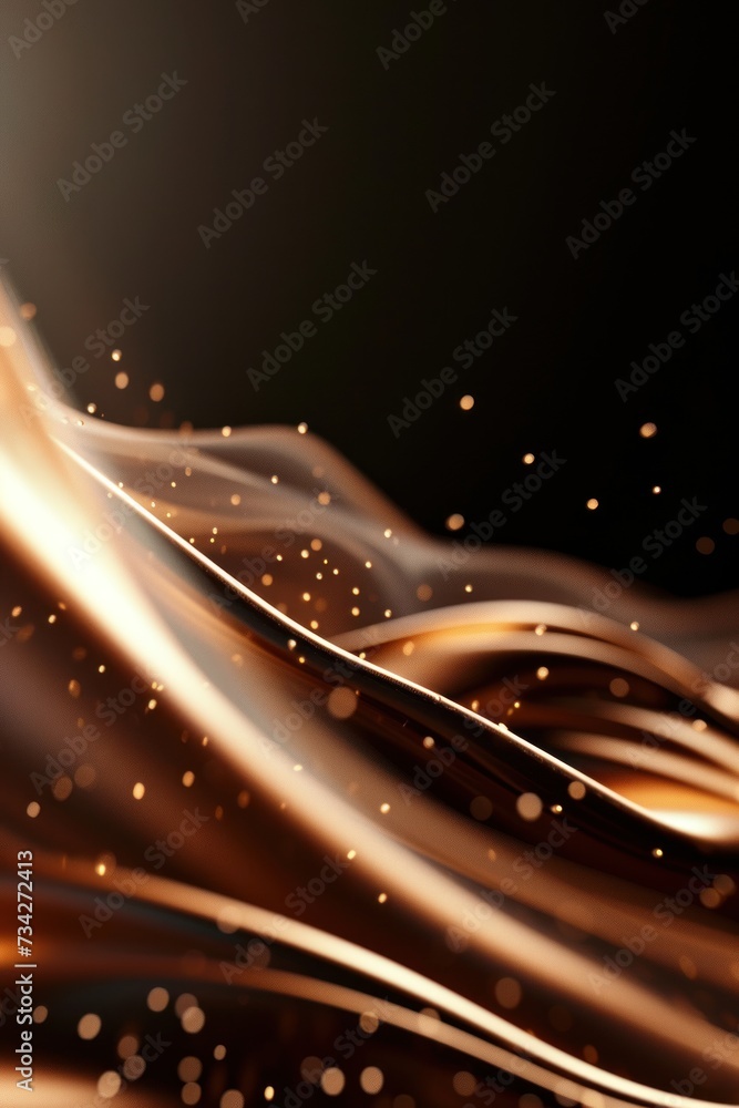 Obraz premium Abstract background with coffee and coffee beans on table.