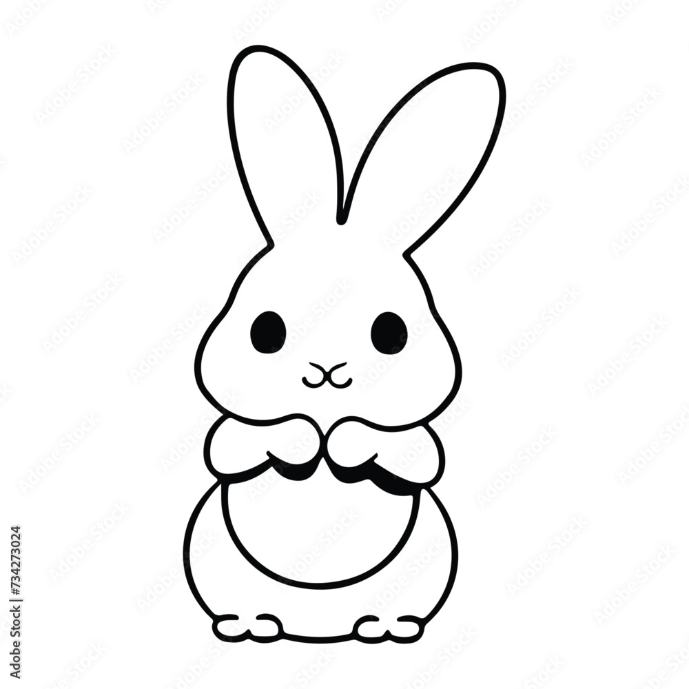 Easter egg with bunny ears, Easter egg with bunny ears illustration Easter egg with bunny ears, Easter egg with bunny ears illustration