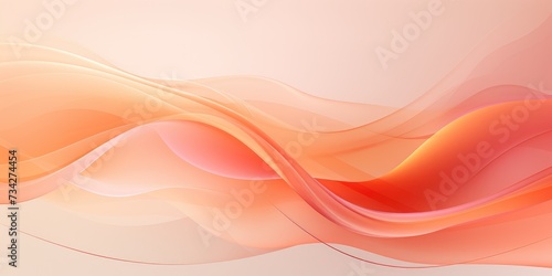 Abstract background in peach color. Color of the year 2024. Generative AI