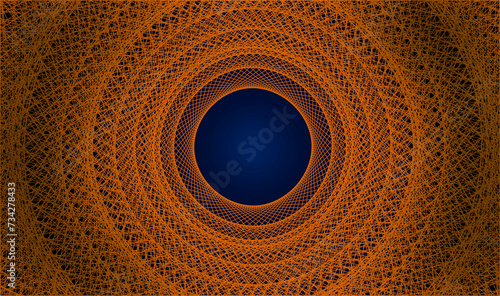 Beeindruckende Vektor Spiral Form - Rund Kreise mit abstrakten Mustern und Farben - Design Element - Hintergrund Tunnel